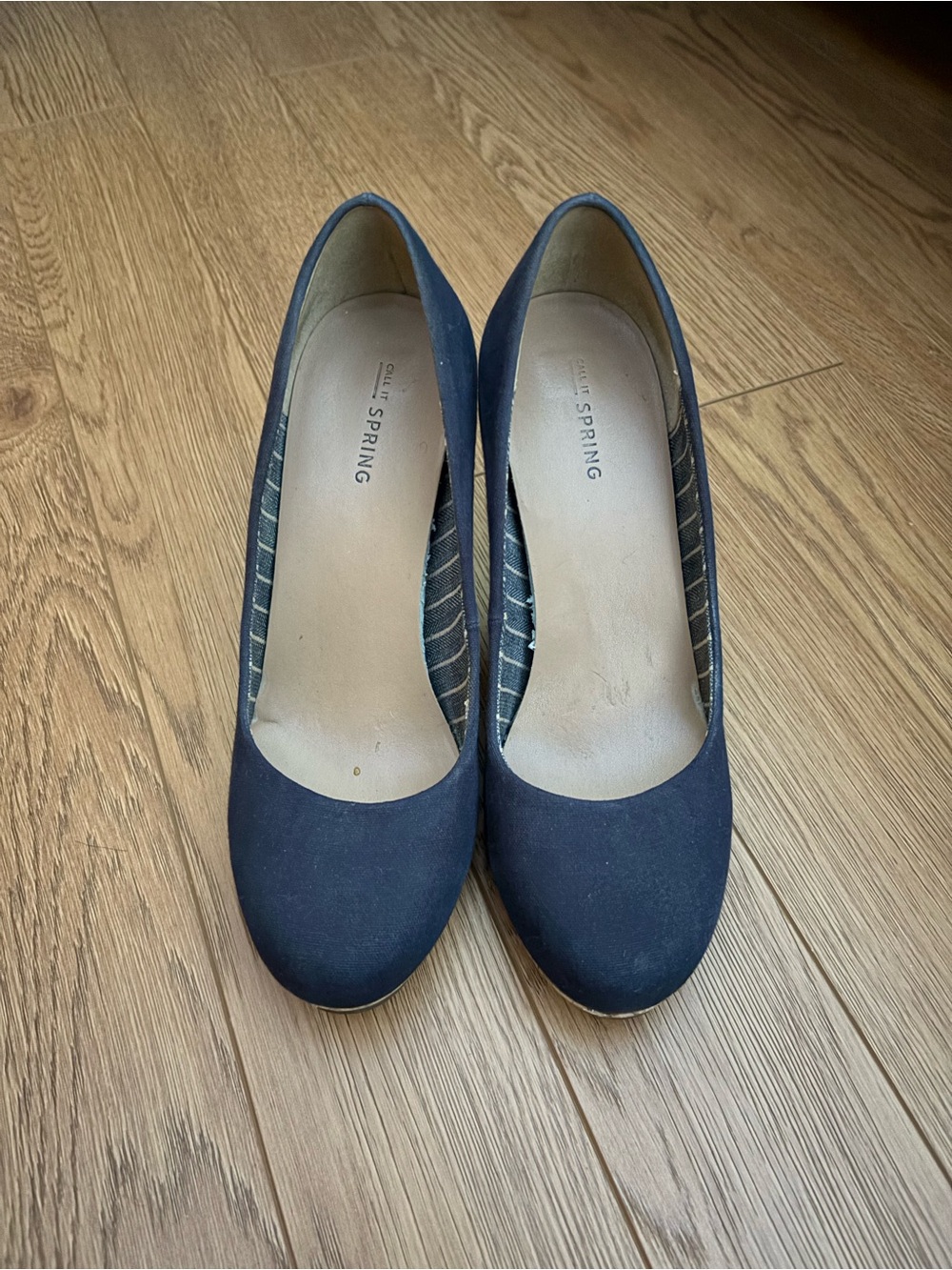 Call It Spring Navy Round-Toe Pumps